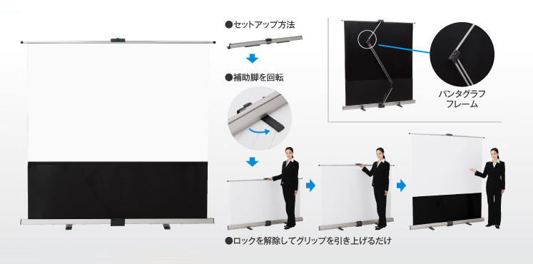 KICのモバイルスクリーンフロアタイプ「KPR」の画像